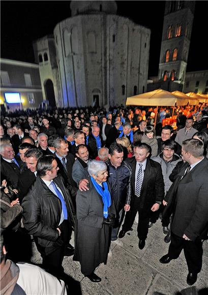 Kosor održala središnji skup HDZ-a za IX. izbornu jedinicu u Zadru                                                                                                                                                                              