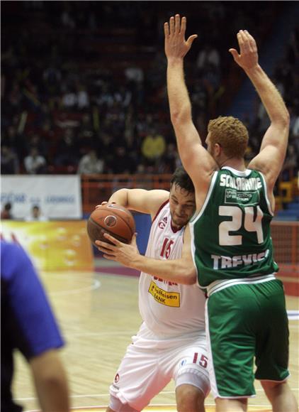 Utakmica 3. kola Eurokupa košarkaša između Cedevite i Benettona                                                                                                                                                                                 