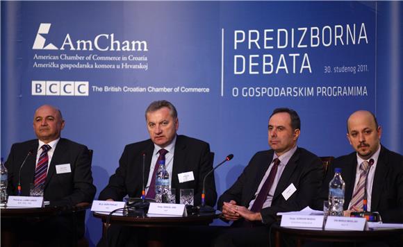 Predizborna debata o gospodarskim programima s hrvatskim političkim strankama                                                                                                                                                                   