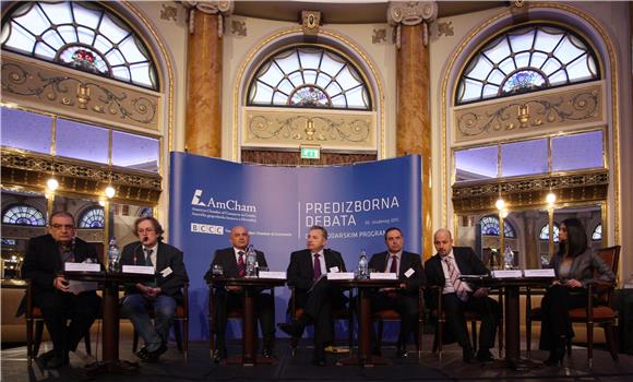 Predizborna debata o gospodarskim programima s hrvatskim političkim strankama                                                                                                                                                                   