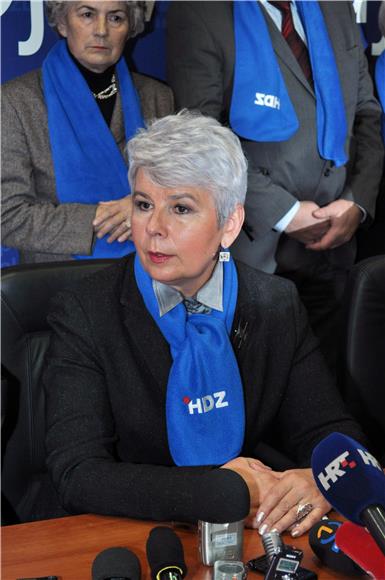 Kosor pozvala Hrvate u BiH da glasuju za HDZ                                                                                                                                                                                                    