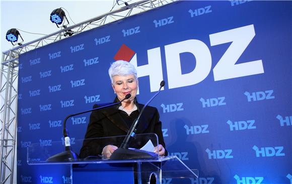 Doček izbornih rezultata u stožeru HDZ-a                                                                                                                                                                                                        