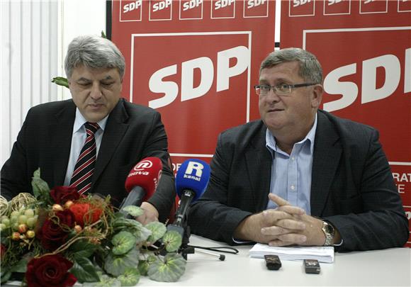 Tiskovna konferencija SDP-a                                                                                                                                                                                                                     