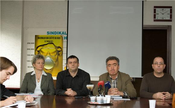 Konferencija za novinare sindikata državnih službi                                                                                                                                                                                              