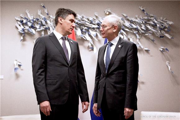 Premijer Milanović s Van Rompuyem                                                                                                                                                                                                               