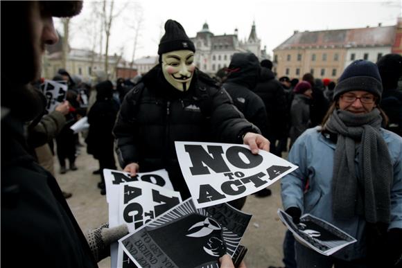 Prosvjedi protiv ACTA-e u Ljubljani i Mariboru                                                                                                                                                                                                  