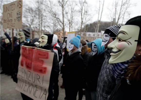 Prosvjedi protiv ACTA-e u Ljubljani i Mariboru                                                                                                                                                                                                  