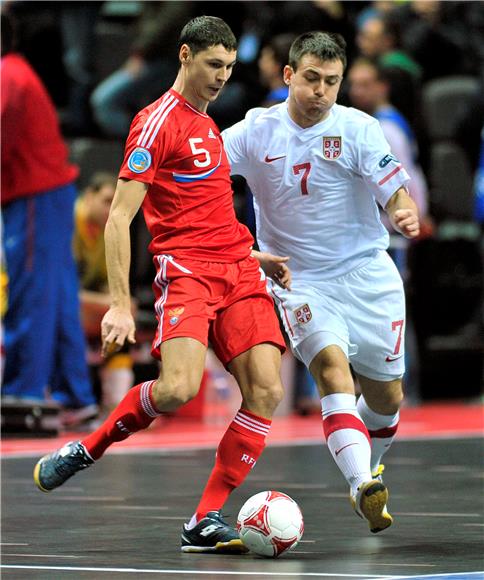 Četvrtfinalna utakmica na Futsalu između Rusije i Srbije                                                                                                                                                                                        