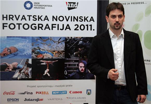 Konferencija za medije povodom službene objave finalista natječaja 'Hrvatska novinska fotografija 2011'                                                                                                                                         