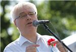 Predsjednik Josipović na Jarunu o solidarnosti                                                                                                                                                                                                  