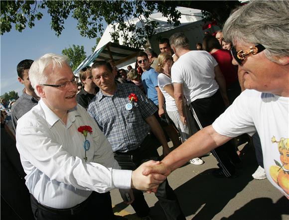 Predsjednik Josipović na Jarunu o solidarnosti                                                                                                                                                                                                  