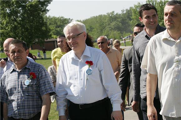 Predsjednik Josipović na Jarunu o solidarnosti                                                                                                                                                                                                  