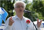 Predsjednik Josipović na Jarunu o solidarnosti                                                                                                                                                                                                  