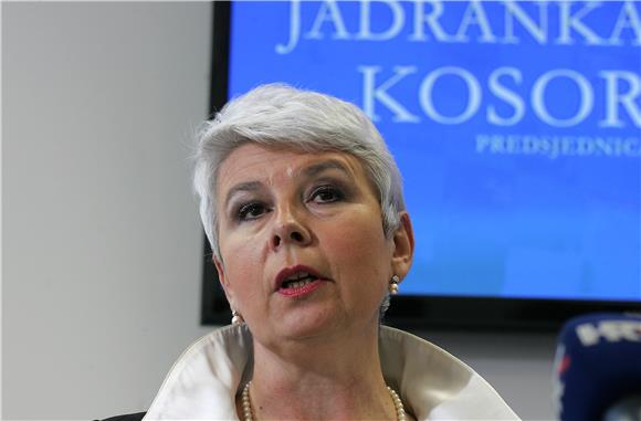 Tiskovna konferencija predsjednice HDZ-a Jadranke Kosor                                                                                                                                                                                         