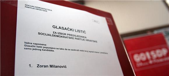 Glasovanje za predsjednika SDP-a                                                                                                                                                                                                                