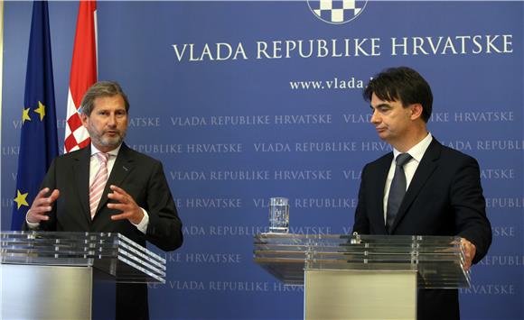 Grčić i Johannes Hahn održali tiskovnu konferenciju                                                                                                                                                                                             