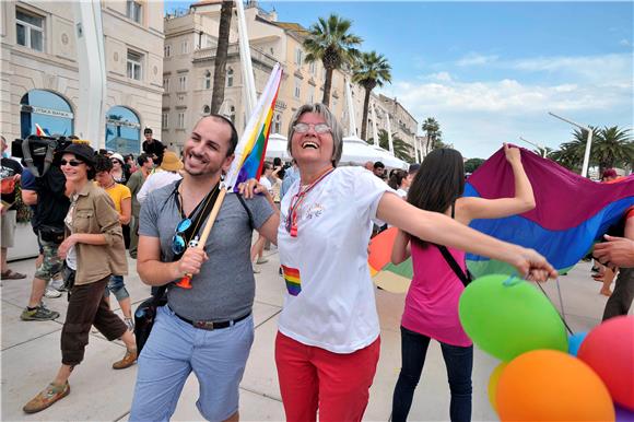 Povorka Split Pridea došla na praznu Rivu                                                                                                                                                                                                       