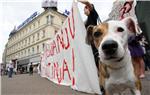 Prosvjed Prijatelja životinja na Trgu bana Jelačića                                                                                                                                                                                             