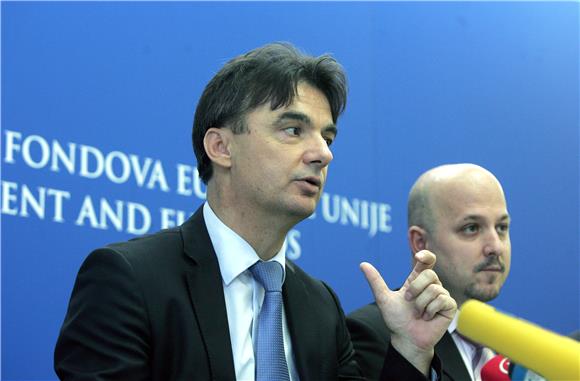 Konferencija za novinare u Ministarstvu regionalnoga razvoja i fondova Europske unije                                                                                                                                                           