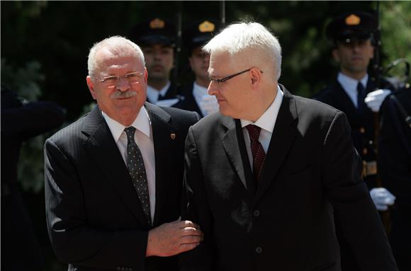 Predsjednik Josipović primio slovačkog kolegu Gašparovića                                                                                                                                                                                       