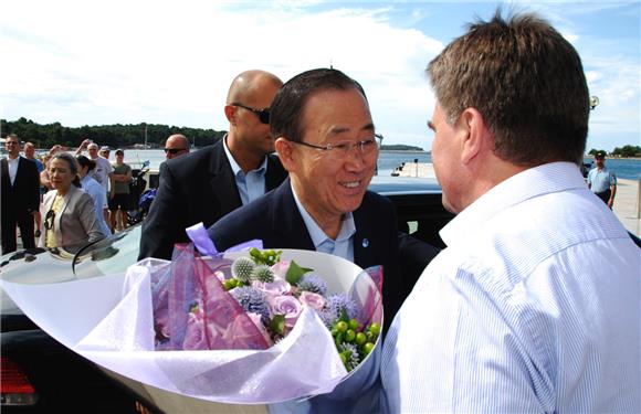 Posjet Hrvatskoj Ban Ki-moon završio obilaskom Poreča                                                                                                                                                                                           