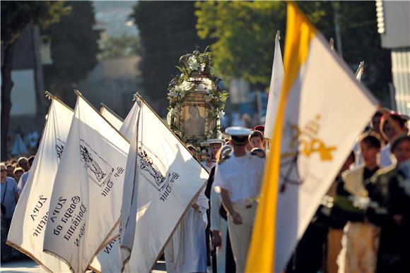 Proslava Velike Gospe u pojišanskom svetištu u Splitu                                                                                                                                                                                           