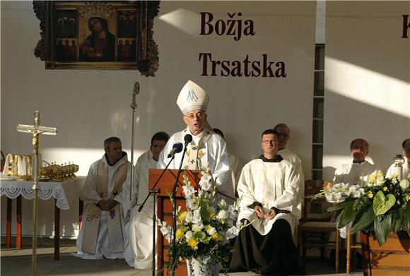 Proslava blagdana Vele Gospe u trsatskom svetištu                                                                                                                                                                                               