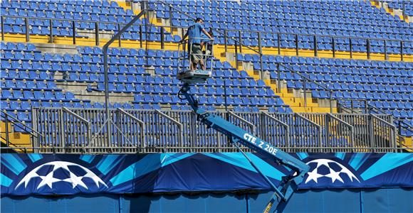 Stadion Maksimir uoči sutrašnje utakmice Dinamo-Maribor                                                                                                                                                                                         