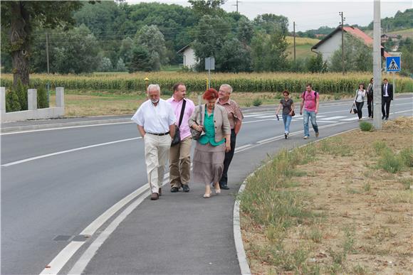 Otvorena cesta koja spaja dvije zagorske županije                                                                                                                                                                                               