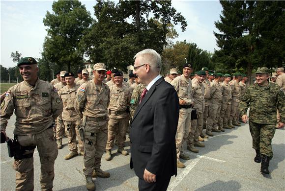 Josipović na ispraćaju 20. kontingenta Oružanih snaga za operaciju ISAF                                                                                                                                                                         