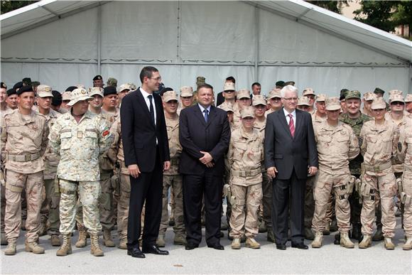 Josipović na ispraćaju 20. kontingenta Oružanih snaga za operaciju ISAF                                                                                                                                                                         