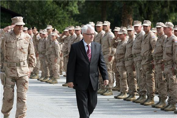 Josipović na ispraćaju 20. kontingenta Oružanih snaga za operaciju ISAF                                                                                                                                                                         