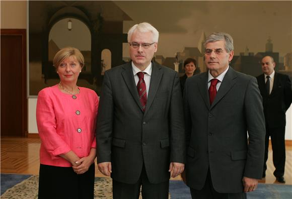 Josipović primio hrvatske i slovenske ustavne suce                                                                                                                                                                                              