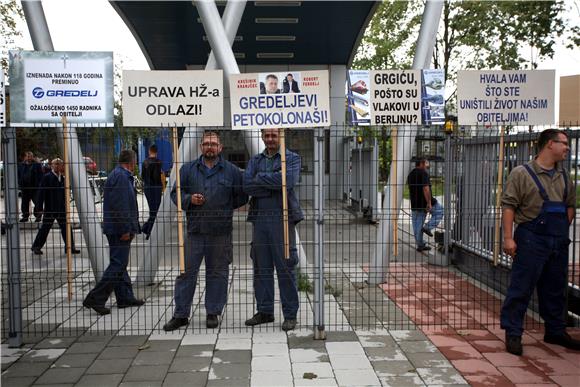 Prosvjed radnika TŽV-a Gredelj                                                                                                                                                                                                                  