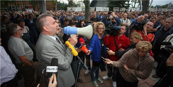 Prosvjed radnika TŽV-a Gredelj                                                                                                                                                                                                                  