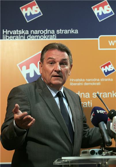 Radimir Čačić na konferenciji za medije u HNS-u                                                                                                                                                                                                 