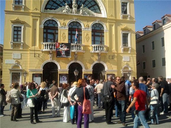 Prosvjedovali splitski kazalištarci                                                                                                                                                                                                             