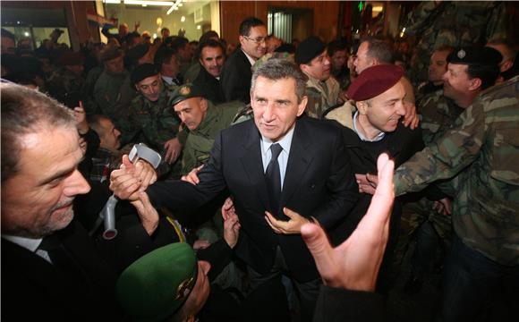 Generali Gotovina i Markač na Trgu bana Jelačića                                                                                                                                                                                                