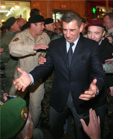 Generali Gotovina i Markač na Trgu bana Jelačića                                                                                                                                                                                                