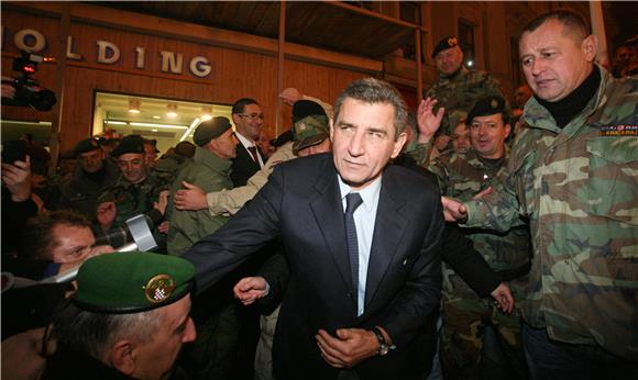 Generali Gotovina i Markač na Trgu bana Jelačića                                                                                                                                                                                                