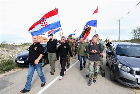 Mimohod branitelja povodom 21. obljetnice stradanja Škabrnje                                                                                                                                                                                    