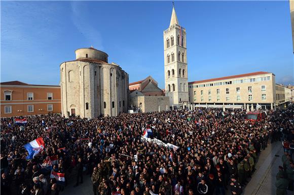 Zadrani dočekali generala Gotovinu                                                                                                                                                                                                              