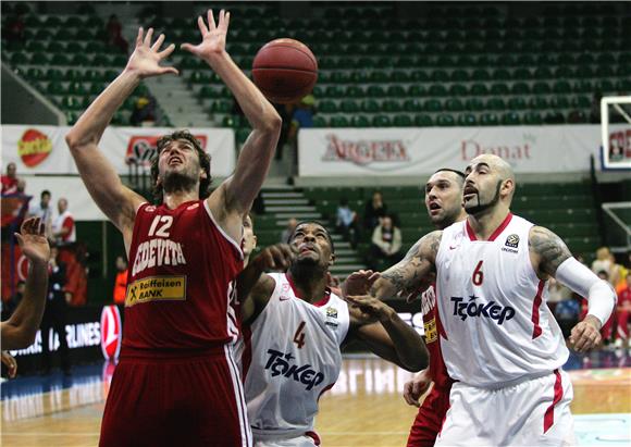 Euroliga: Cedevita - Olympiakos 6.12.2012.                                                                                                                                                                                                      