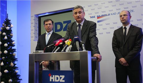 Konferencija za novinare HDZ-a                                                                                                                                                                                                                  