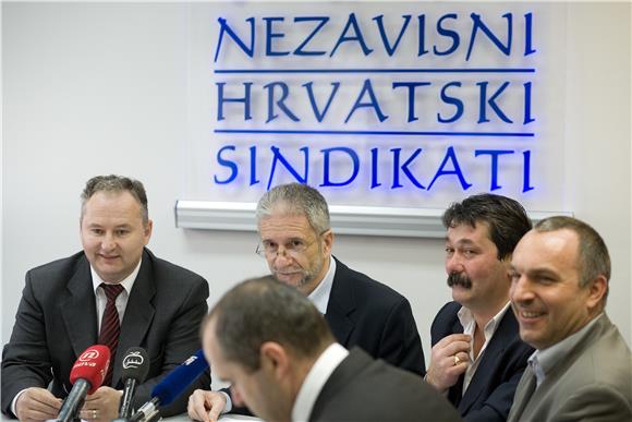 Konferenciai za novinare Sindikata hrvatskih željeznica                                                                                                                                                                                         