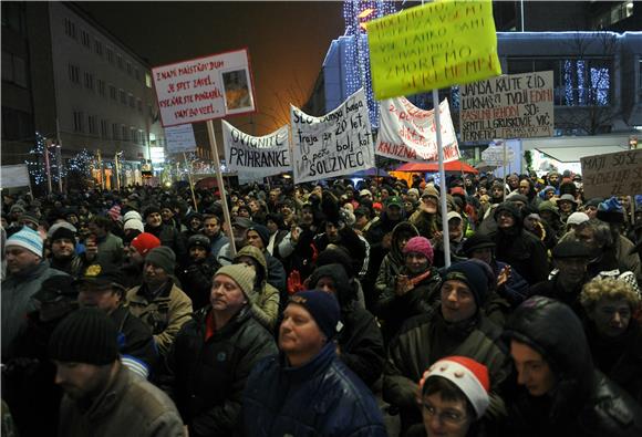 Prosvjedi u Sloveniji protekli bez izgreda                                                                                                                                                                                                      