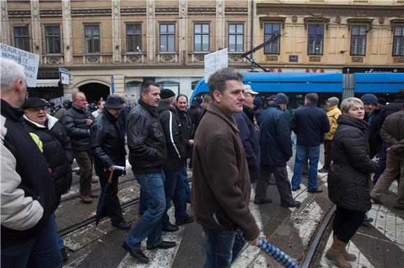 Radnici Diokija u prosvjednoj šetnji središtem Zagreba                                                                                                                                                                                          