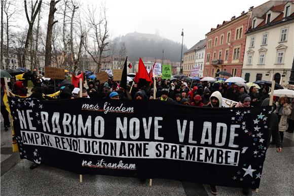 Unatoč padu Janše, novi prosvjed u Ljubljani                                                                                                                                                                                                    