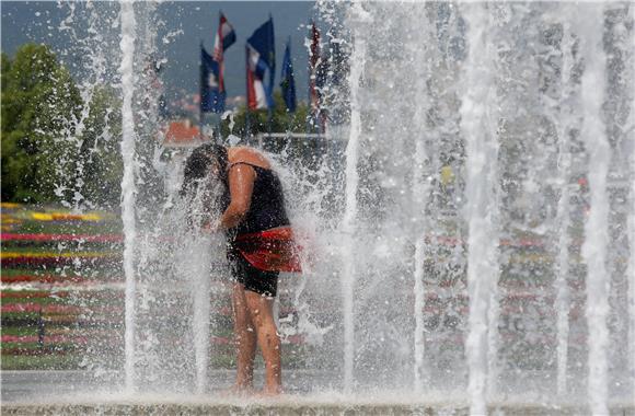 Fontane u Zagrebu kao spas od vrućina                                                                                                                                                                                                           