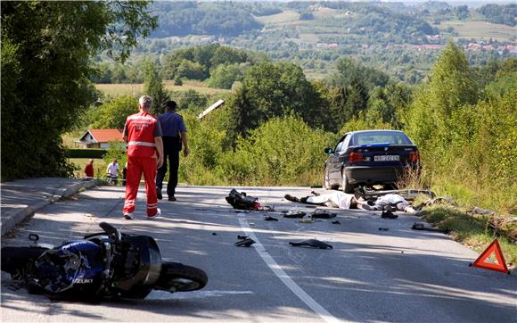 Motoristi poginuli u nesreći u Stubičkoj Slatini                                                                                                                                                                                                